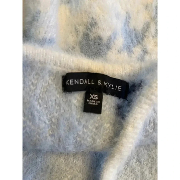 KENDALL & KYLIE PACSUN fuzzy crop top sweater XS - Picture 3 of 4